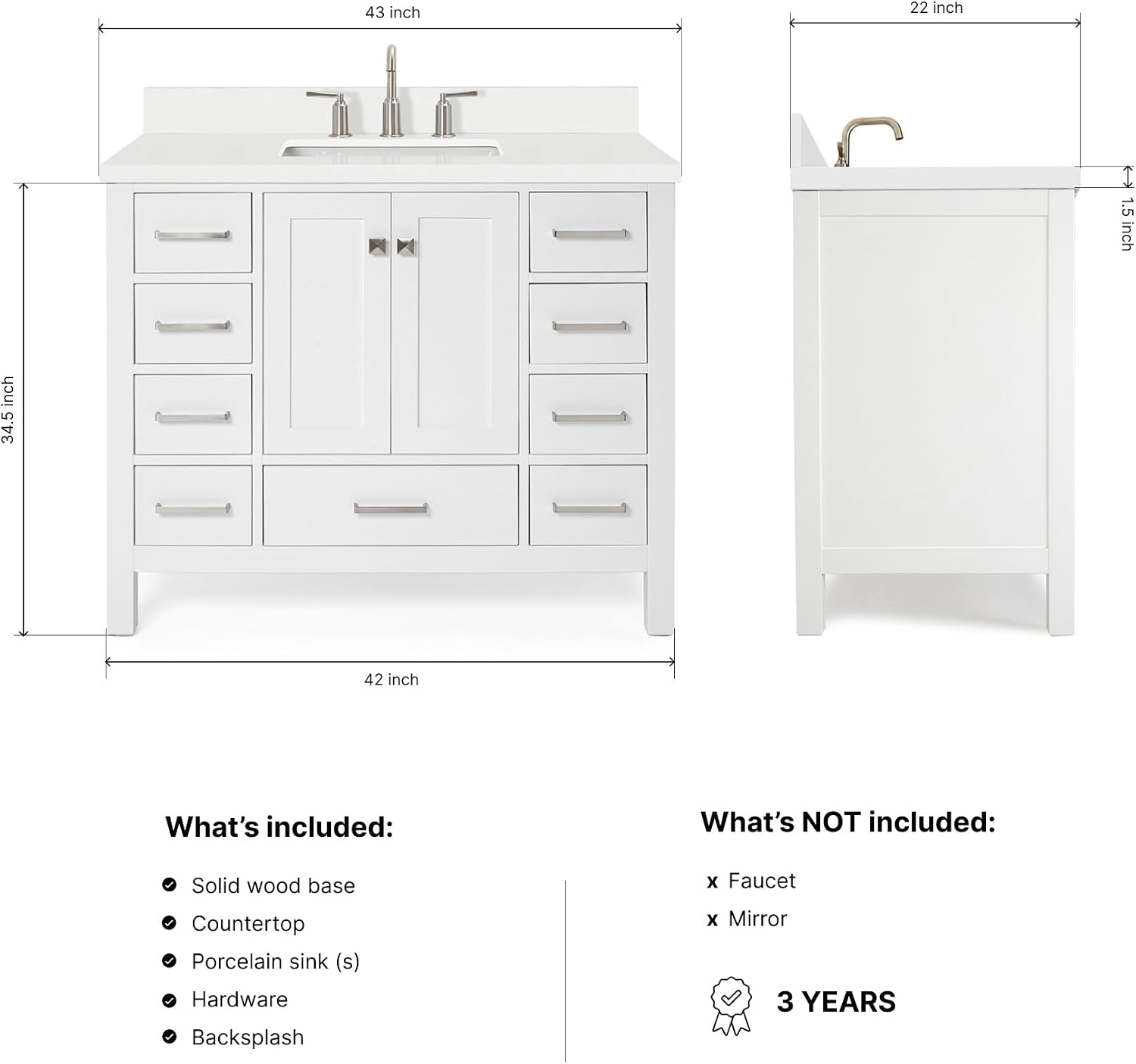 Solid Wood Vanity Cabinets, Quartz Countertops, and Undermount Sinks: What the Spec Sheet Tells You About Long-Term Durability